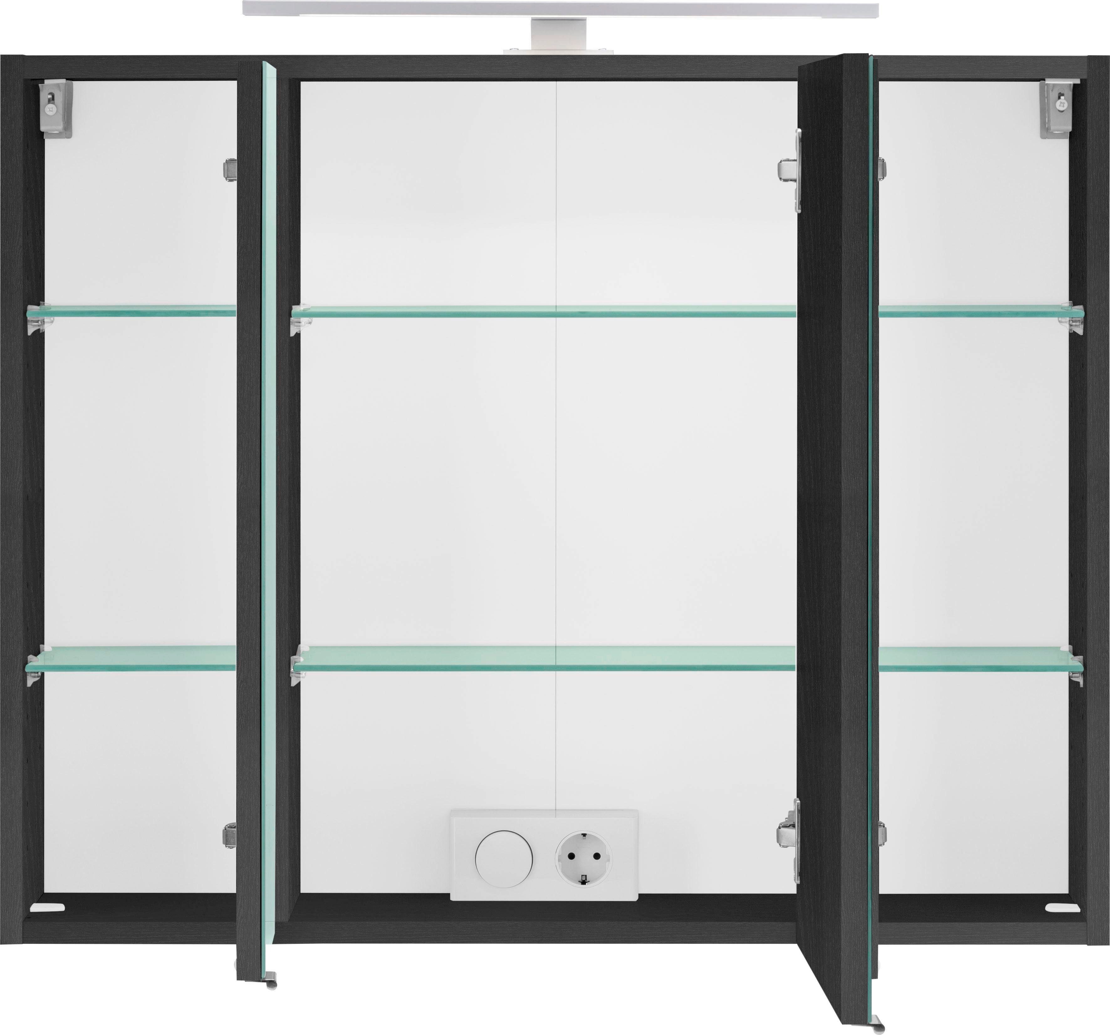 welltime Spiegelschrank Ohio mit LED Beleuchtung