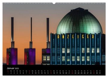 CALVENDO Wandkalender Hannover im Abendlicht 2023 (Premium, hochwertiger DIN A2 Wandkalender 2023, Kunstdruck in Hochglanz)