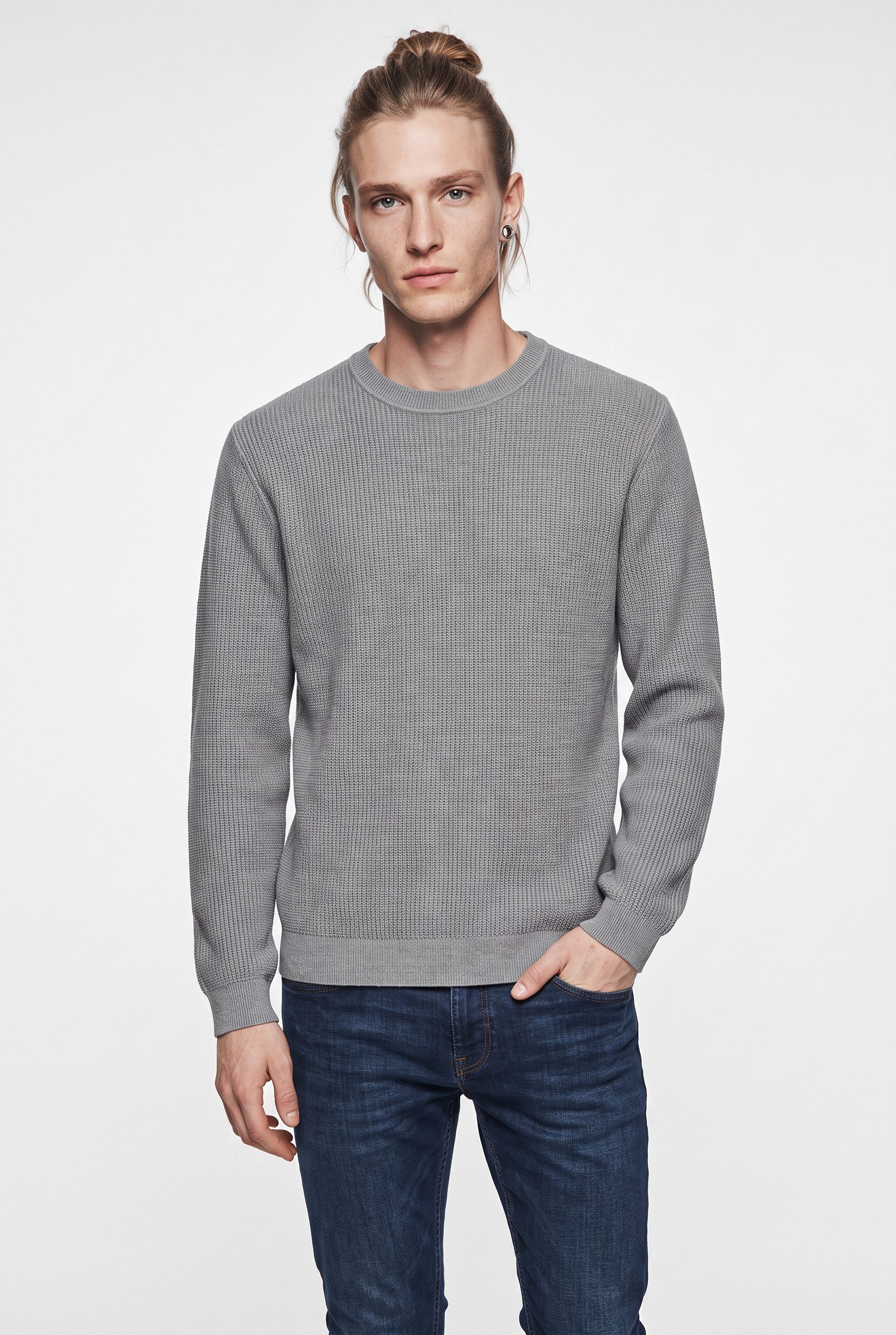Jack & Jones Rundhalspullover JPRBLACONNOR KNIT CREW NECK Baumwolle, regular fit