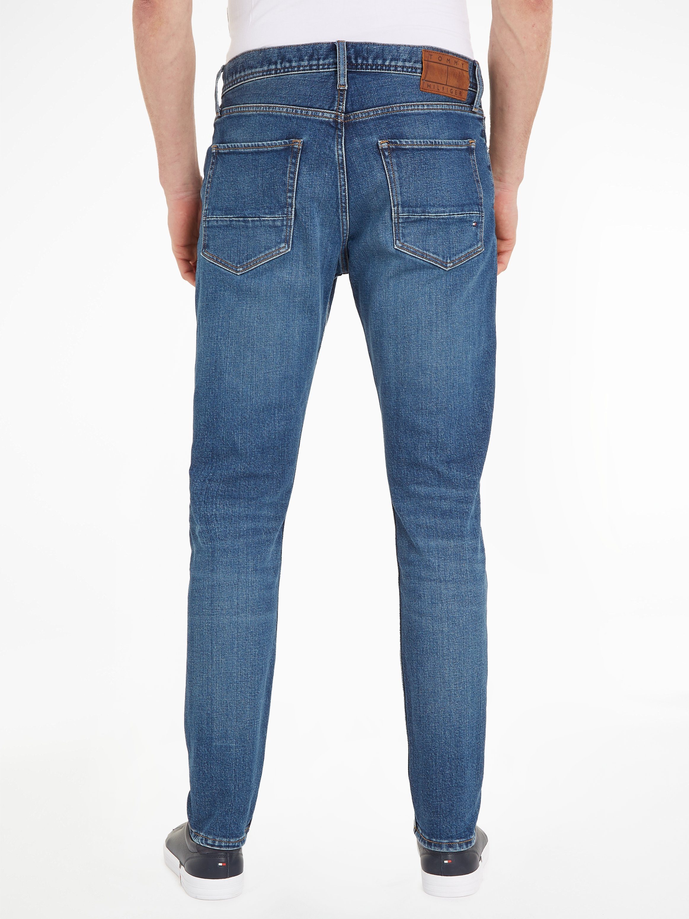 TAPERED siegel Tapered-fit-Jeans Tommy blue Hilfiger PSTR HOUSTON