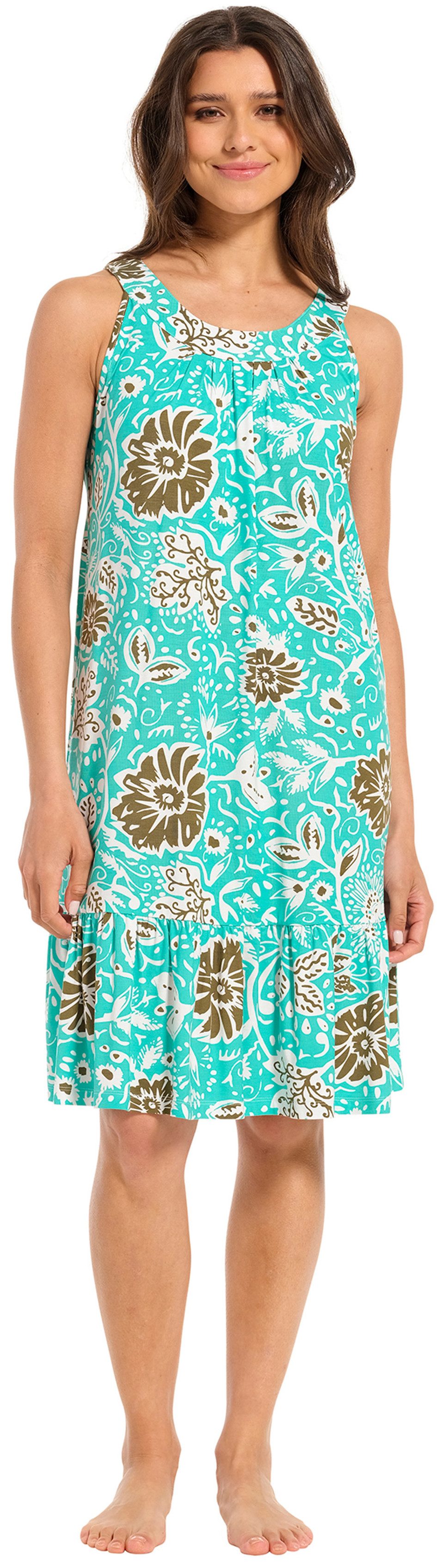 Pastunette Sommerkleid Damen Jersey Kleid ohne Arm (1-tlg) Modisches Design