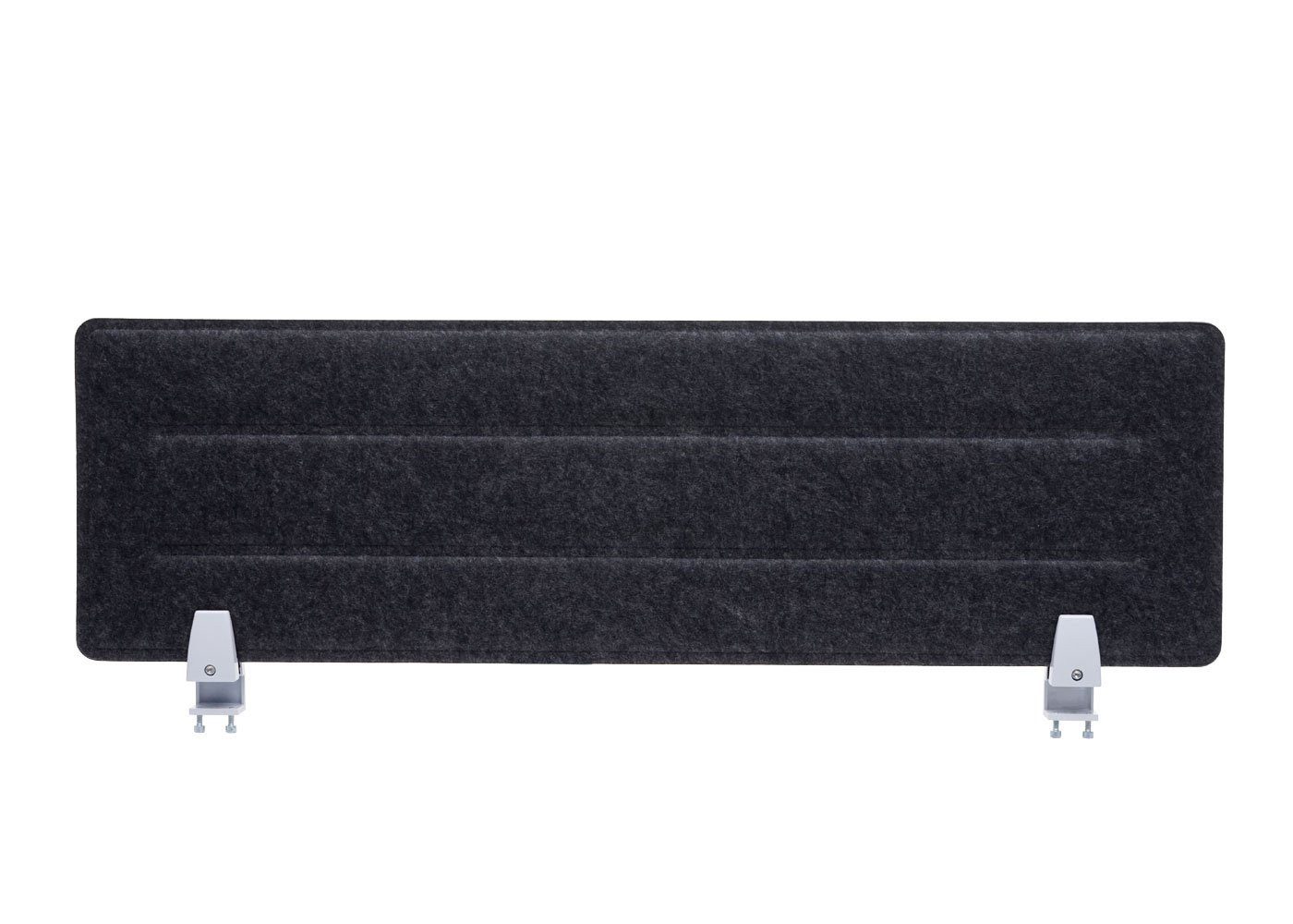 PROREGAL® Sichtschutzbefestigung Tischtrennwand 30x100x1cm Schallschutz Stoff/Textil mit Prägung