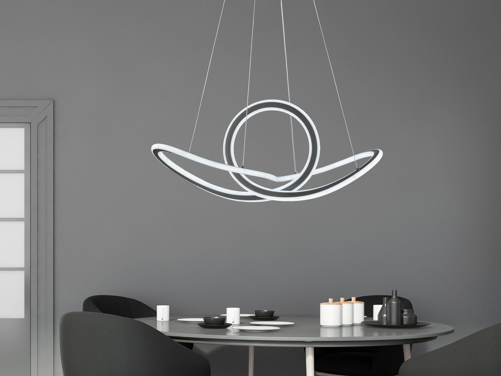 WOFI LED Pendelleuchte, Dimmer, Farbsteuerung, Memoryfunktion, günstig online kaufen