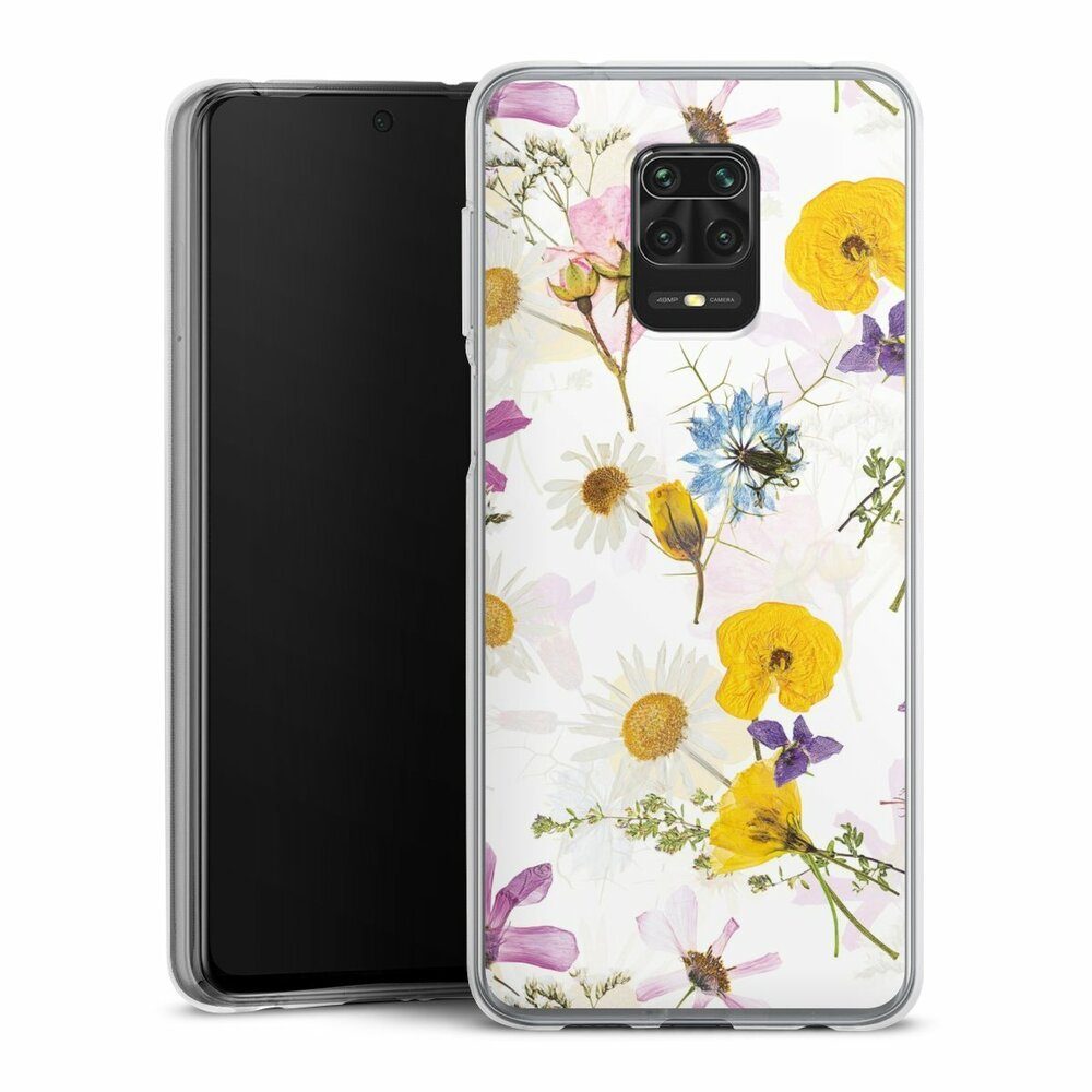 DeinDesign Handyhülle Blumen Natur Utart Wildflower Wallpaper, Xiaomi Redmi Note 9 Pro Silikon Hülle Bumper Case Handy Schutzhülle