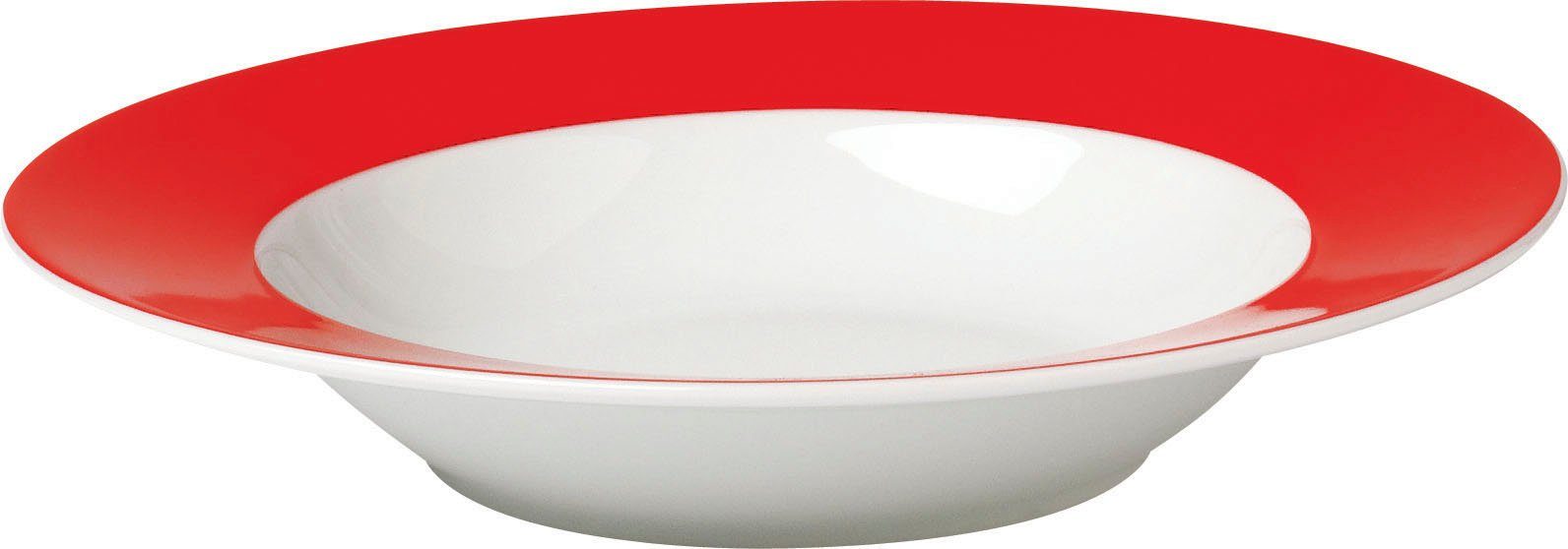 van Well Суповая тарелка Vario, (6 St), Porzellan, spülmaschinen- und mikrowellengeeignet, Ø 21,5 cm