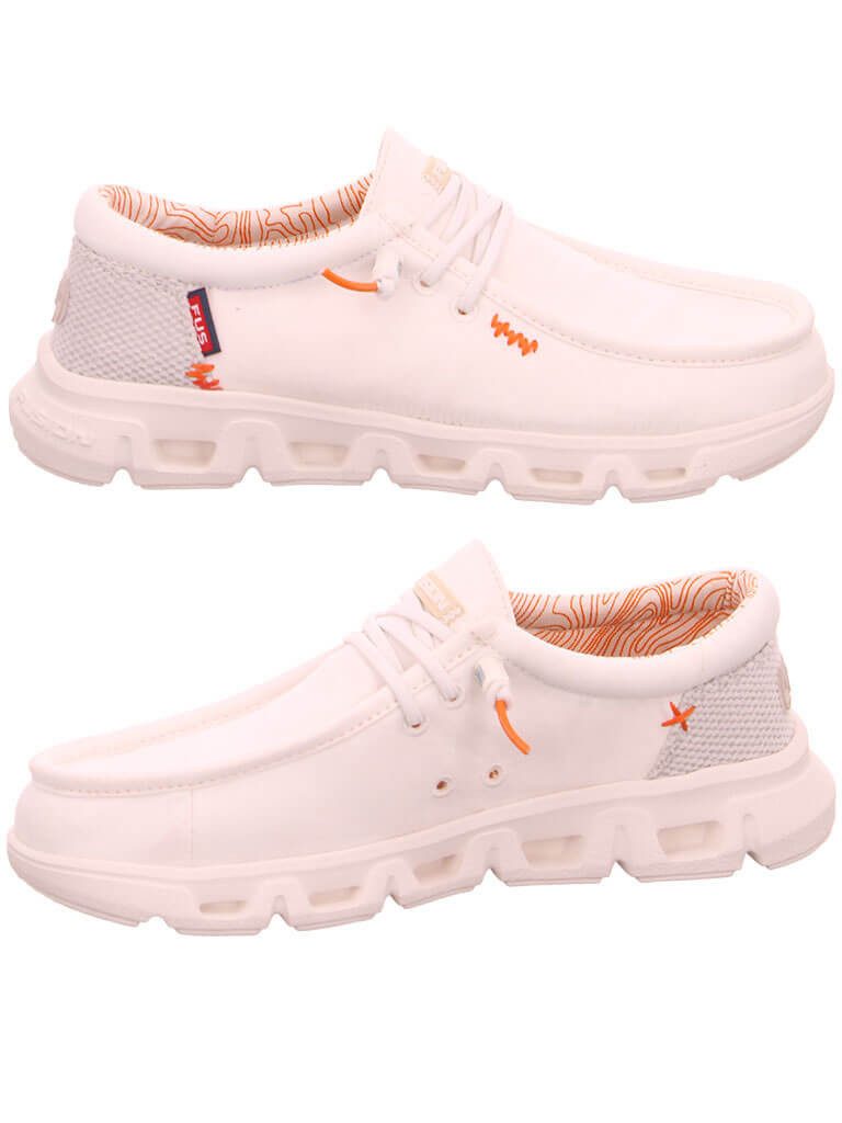 Fusion Emma 3.0 Slip-On Sneaker Damen Schuh Emma 3.0 Leinenoptik mit Gummizug - Leinenschuh Korksohle