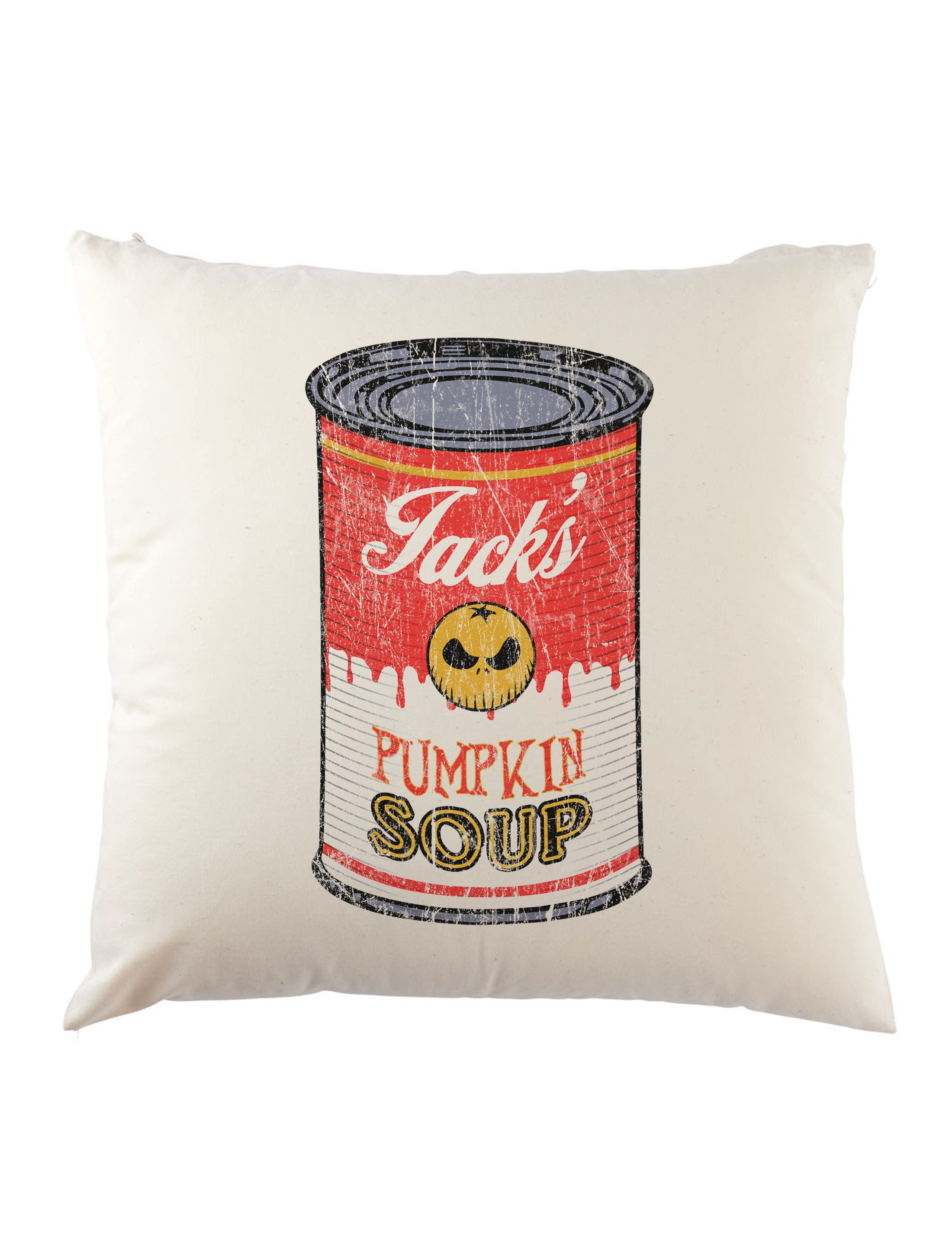 Dekokissen Jack's Pumpkin Soup I Dekokissen Kürbis Nightmare Gesicht Skellington