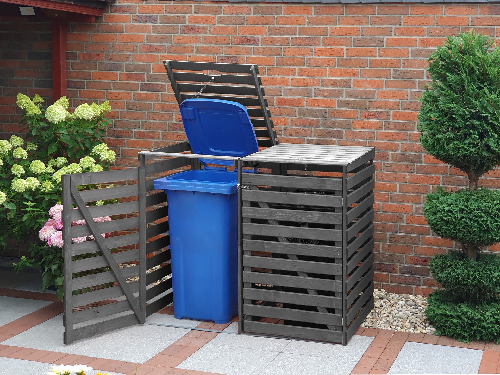 promadino Mülltonnenbox Vario V, für 2 günstig online kaufen