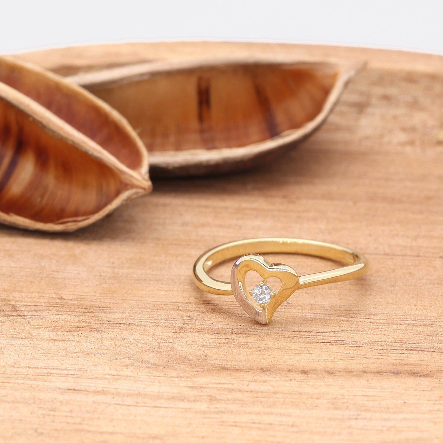 Glizz Goldring DamenGold 333/8K Bicolor günstig online kaufen