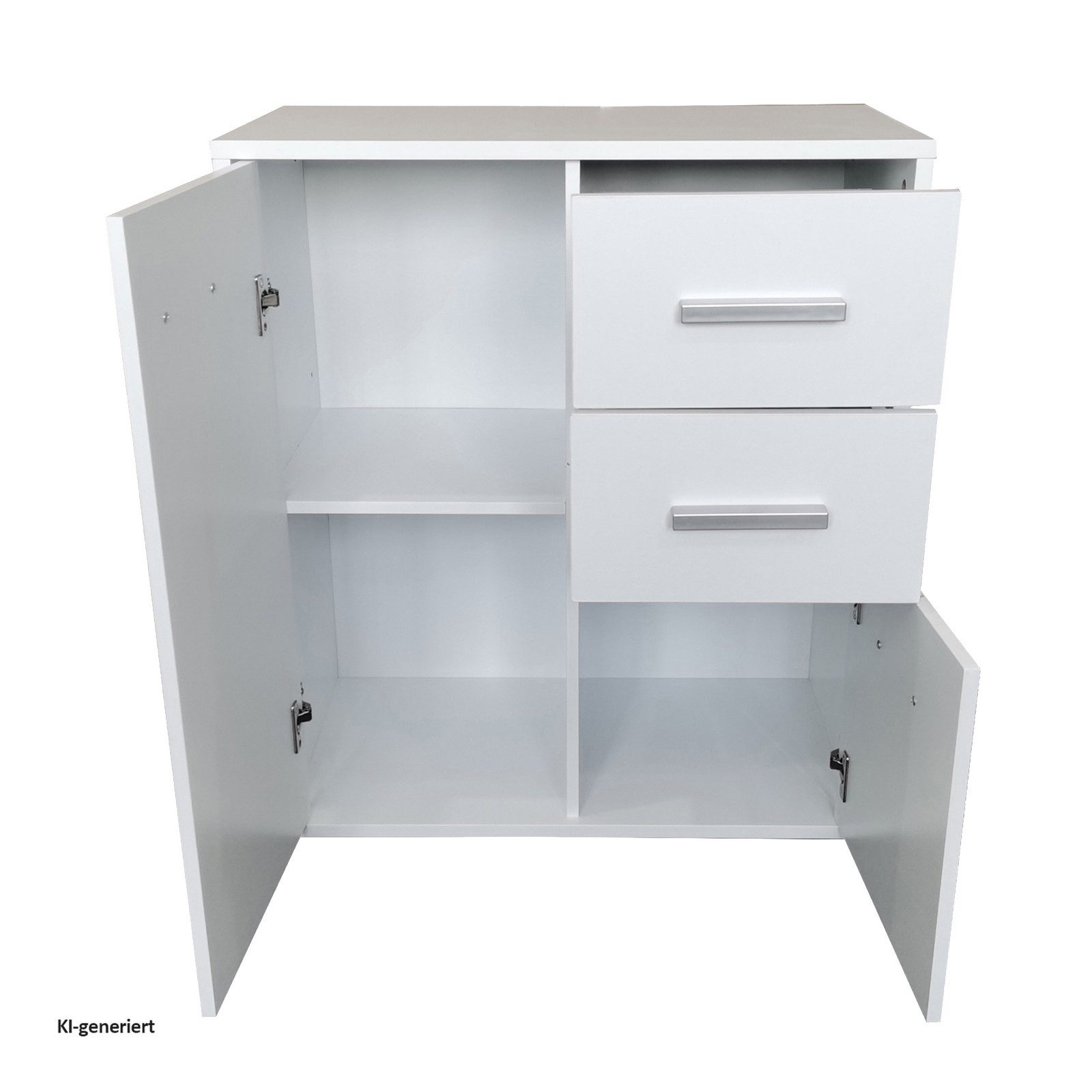 HTI-Line Kommode Kommode Nina mit zwei Schubladen (Stück, 1 St., 1 Kommode), Anrichte Sideboard Schrank