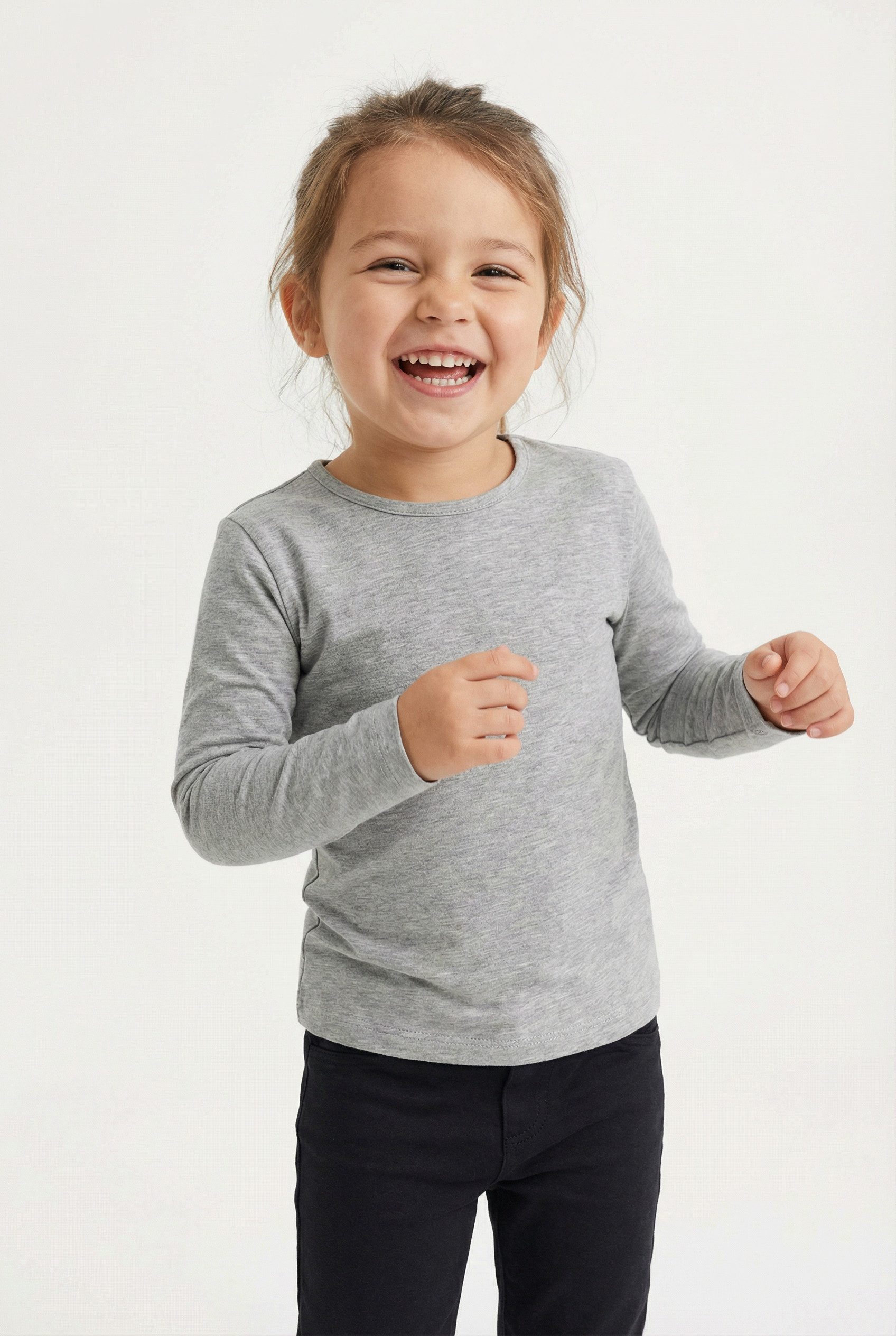 happy girls Langarmshirt in Basic-Form