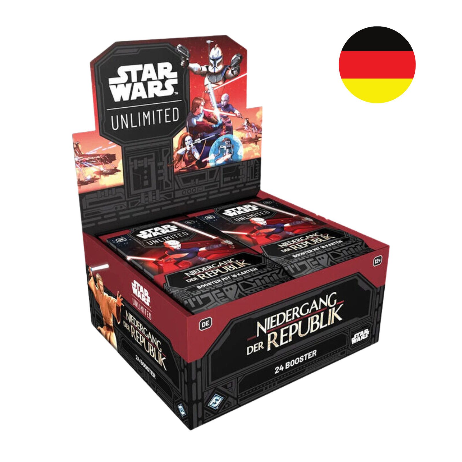 Star Wars Sammelkarte Star Wars: Unlimited Niedergang der Republik Booster Display Deutsch