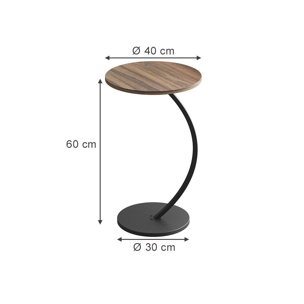 Vicco Couchtisch Alvio, Braun, 40 x 60 cm günstig online kaufen