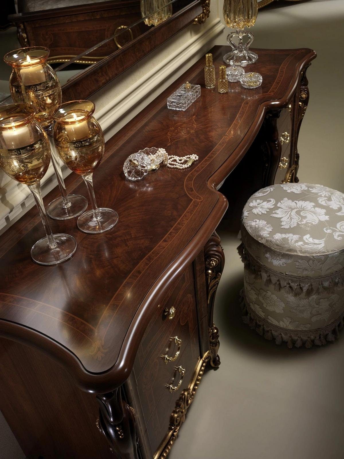 Stil Schminktisch Barock Antik Möbel Design Möbel JVmoebel Italienische Luxus Neu Tisch Sekretar Holz