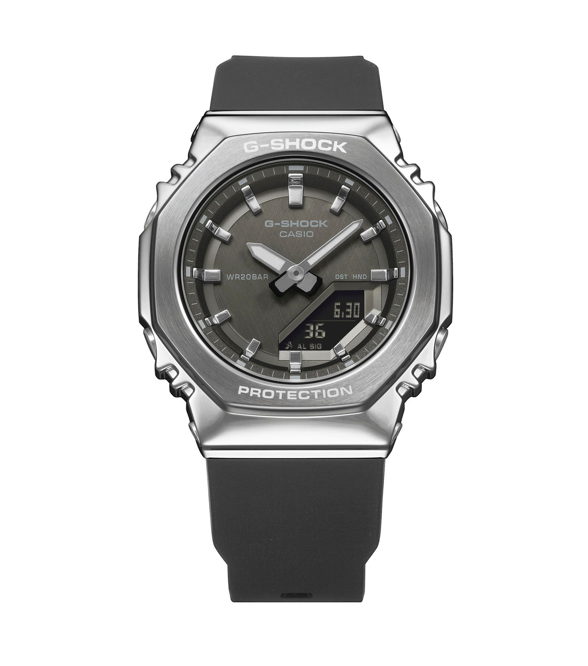 CASIO G-SHOCK Chronograph GM-S2110-1A1ER, Quarzuhr, Armbanduhr, Damenuhr, Herrenuhr, analog, digital