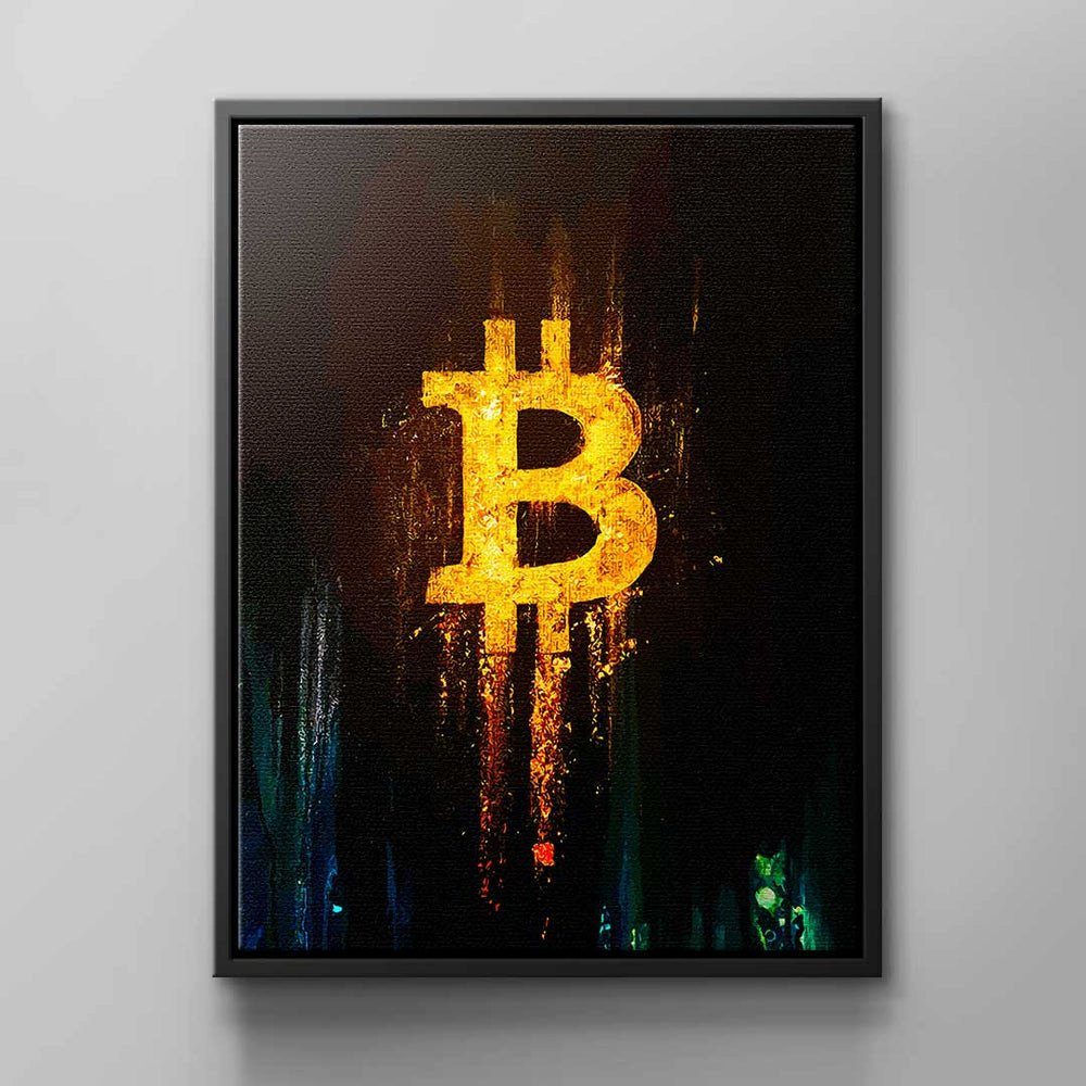 DOTCOMCANVAS® Leinwandbild, Wandbild für Bitcoin & Crypto Fans von DOTCOM CANVAS ohne Rahmen