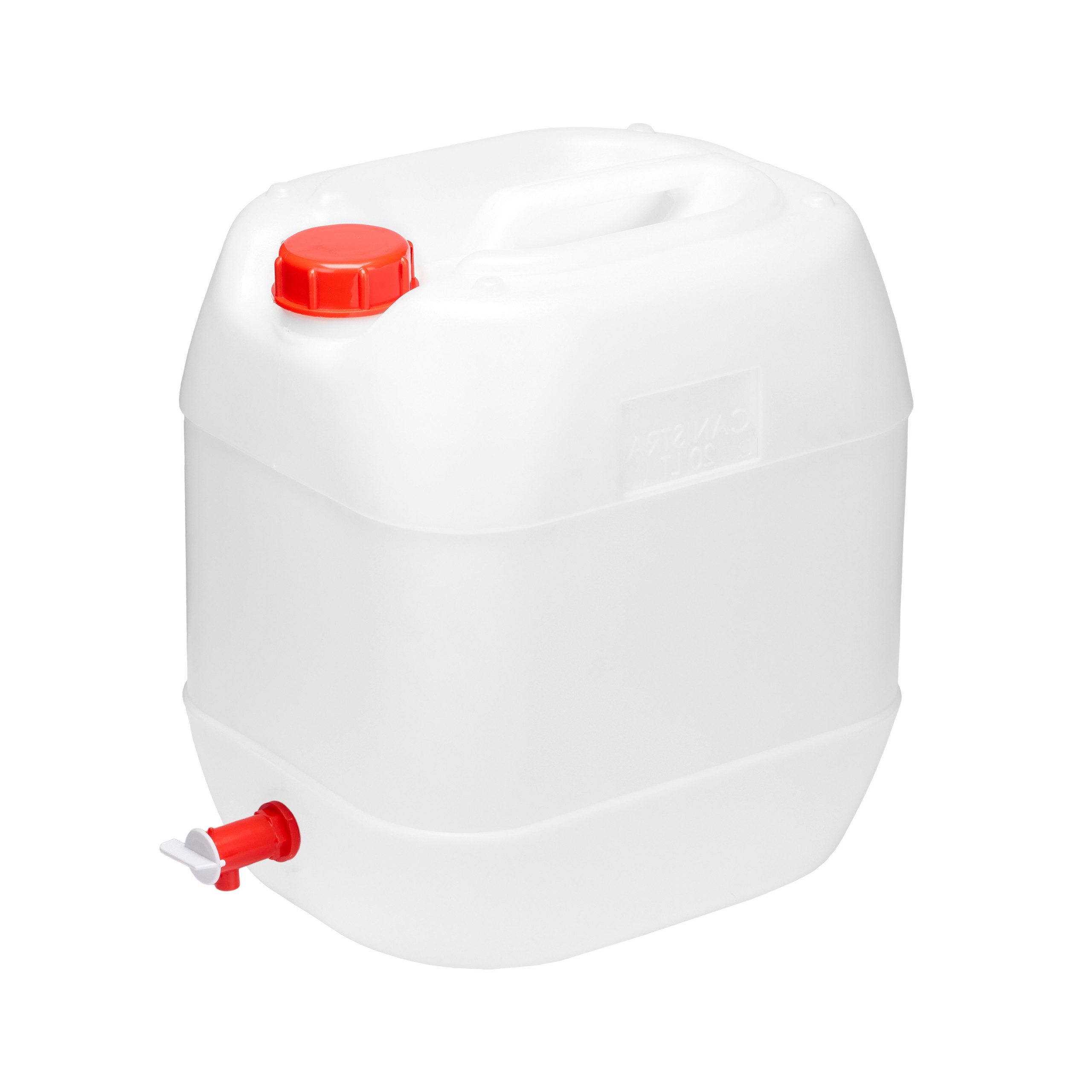 Garronda Kanister 20L Wasserkanister mit Hahn BPA-frei Wassertank Kanister Weiß GD-0083 (1 St), BPA-Frei