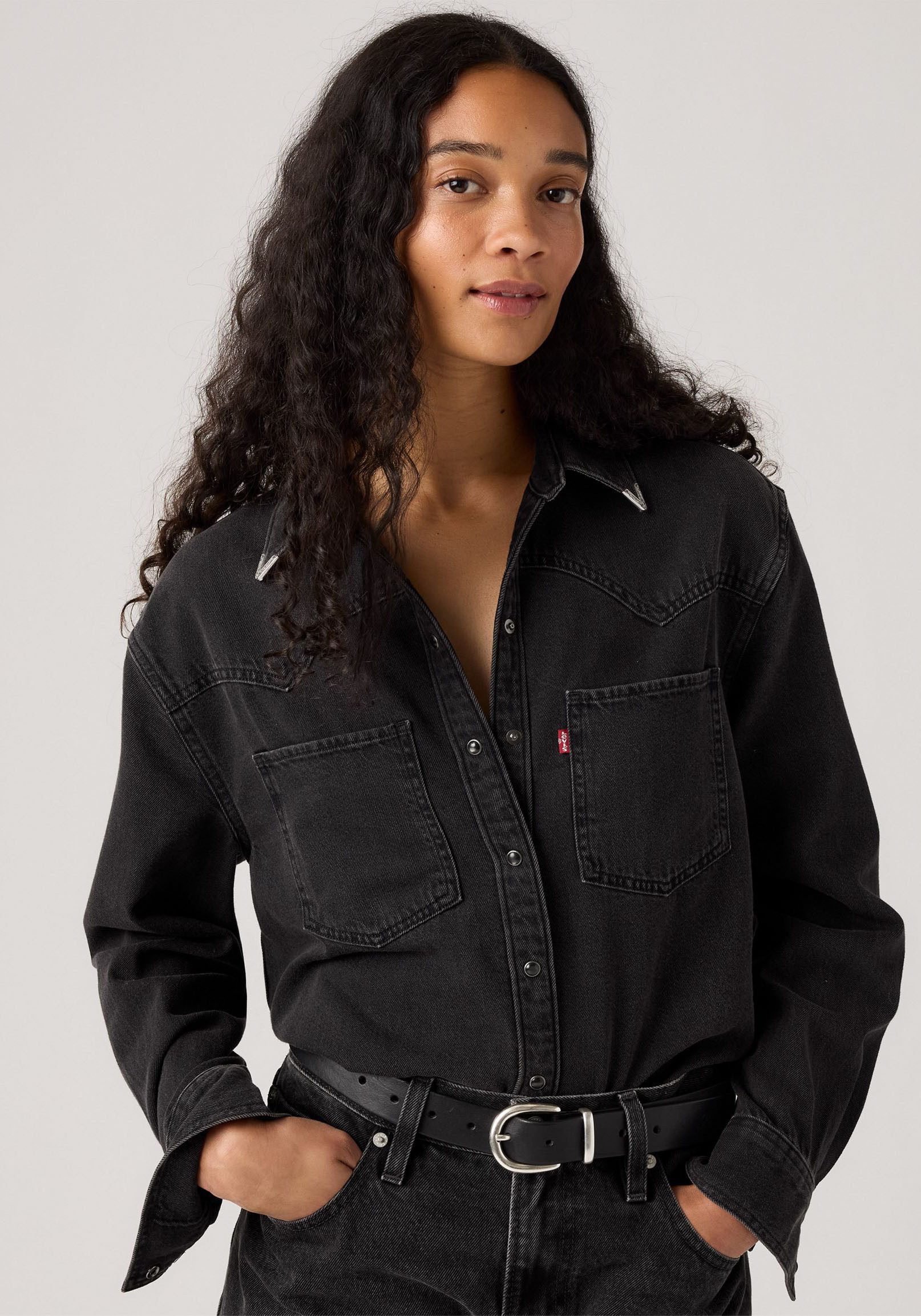 Levi's® Jeansbluse TEODORA WESTERN SHIRT mit Druckknöpfen günstig online kaufen