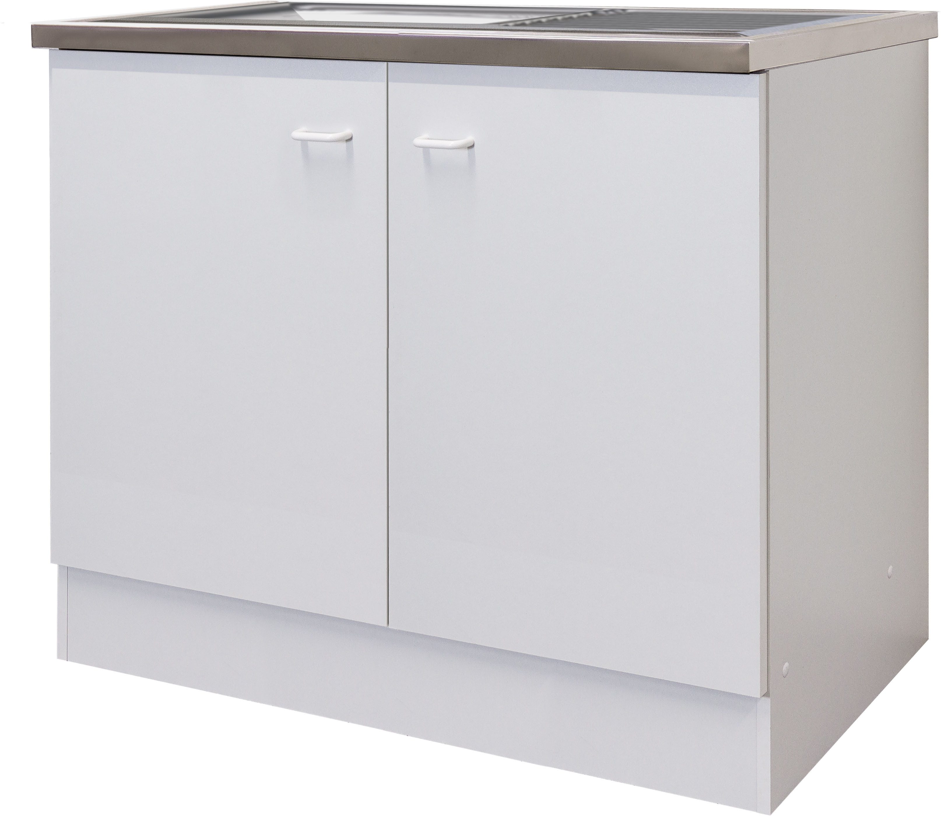 Flex-Well Spülenschrank Sellin (2-St) (B x H x T) 100 x 85 x 50 cm, mit viel Stauraum