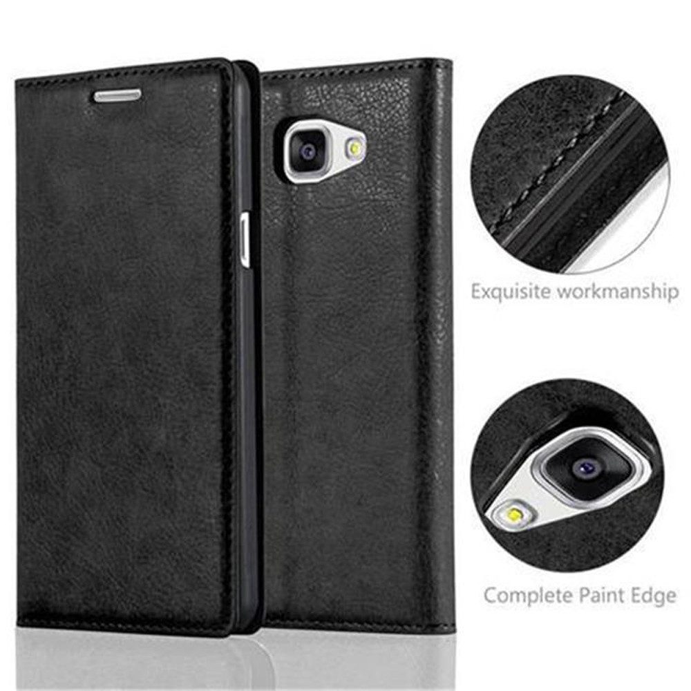 Cadorabo Handyhülle für Samsung Galaxy A5 2016 Hülle Samsung Galaxy A5 2016, Hülle Schutzhülle mit Standfunktion, Magnetverschluss und Kartenfach