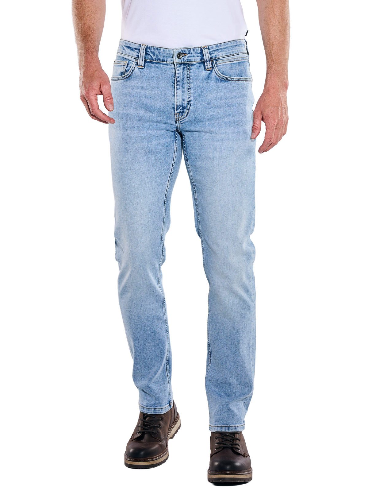 Engbers Stretch-Jeans Herren Jeans 5-Pocket Superstretch, Hellblau
