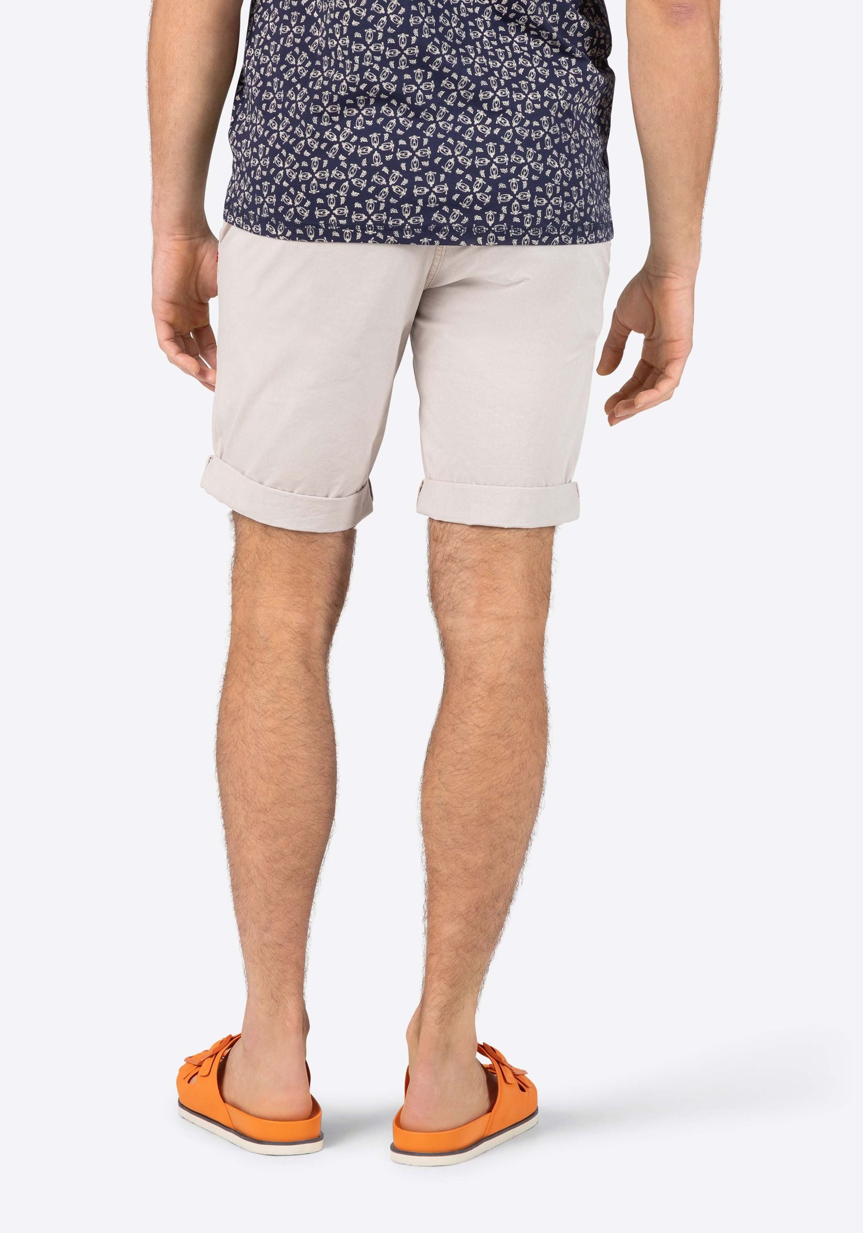 TIMEZONE Chinoshorts Fein Bermudas mit Tunnelzug & 5-Pocket für Herren Baumwolle Regular Fit unifarben atmungsaktiv Reißverschluss
