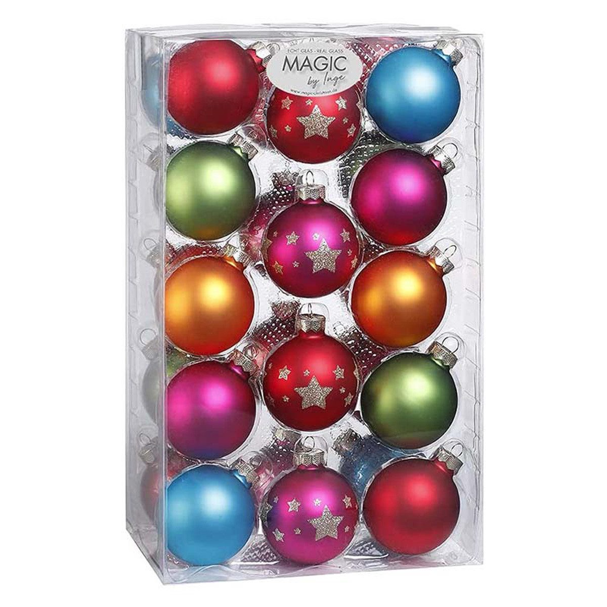 Weihnachtsbaumkugel Weihnachtskugeln MilleFiori aus Glas - verziert