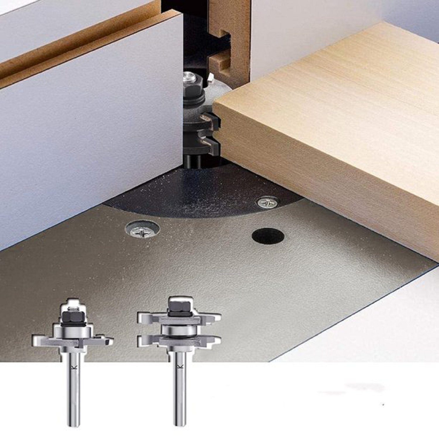 TACKLIFE Maniküre-Pediküre-Set, 4-tlg., 4tlg 1/4-Zoll Schaft Feder Fräser Bit