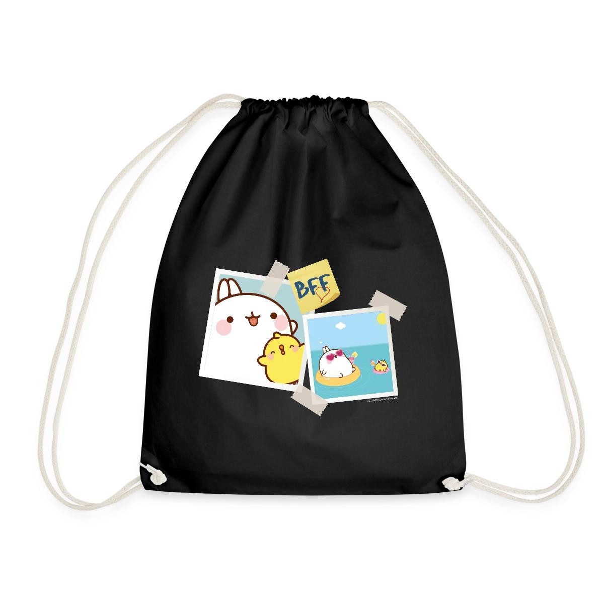Spreadshirt Turnbeutel Molang Piu Piu BFF Beste Freunde Turnbeutel (1-tlg)