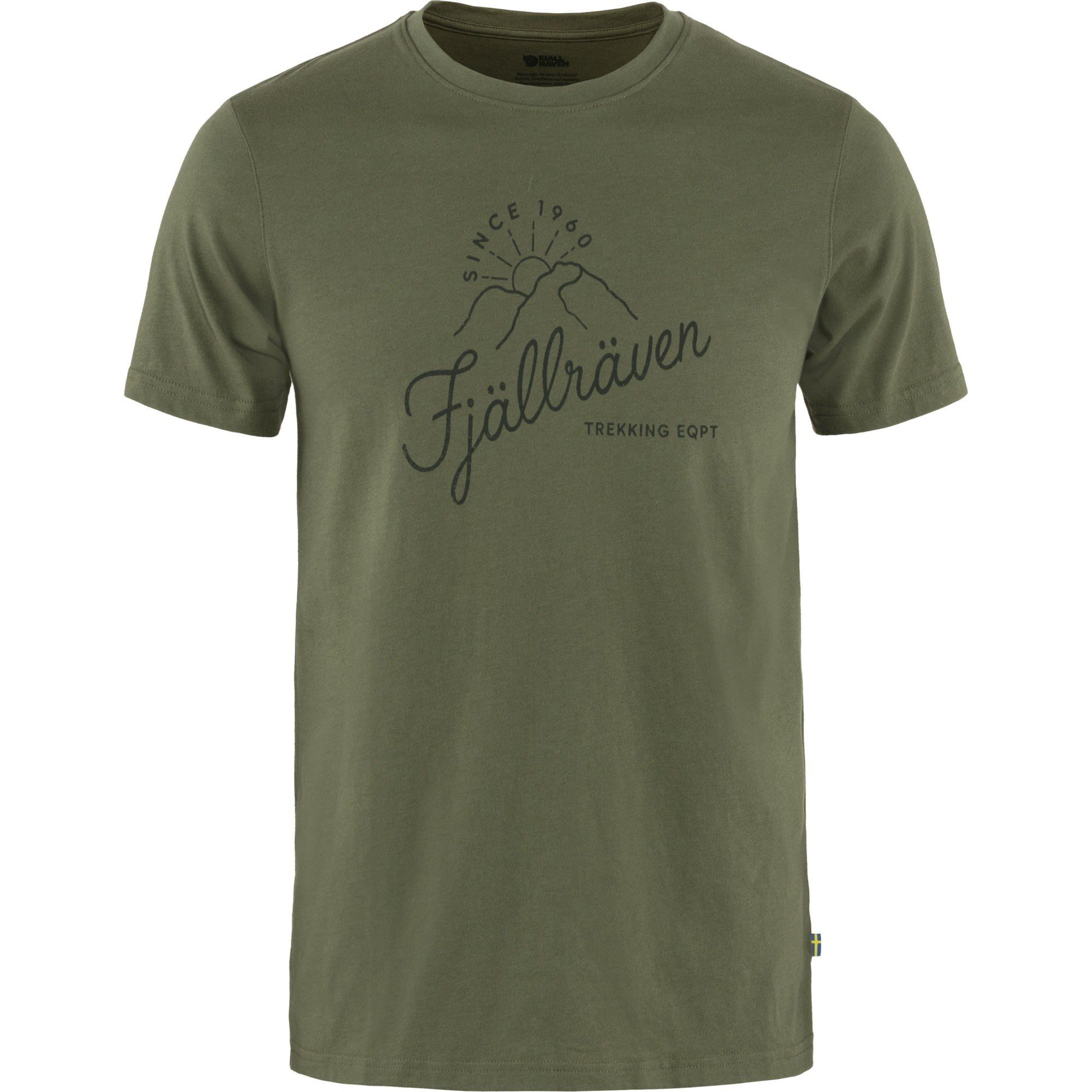 Fjällräven T-Shirt Fjällräven Laurel M Sunrise Kurzarm-Shirt T-shirt Herren Green