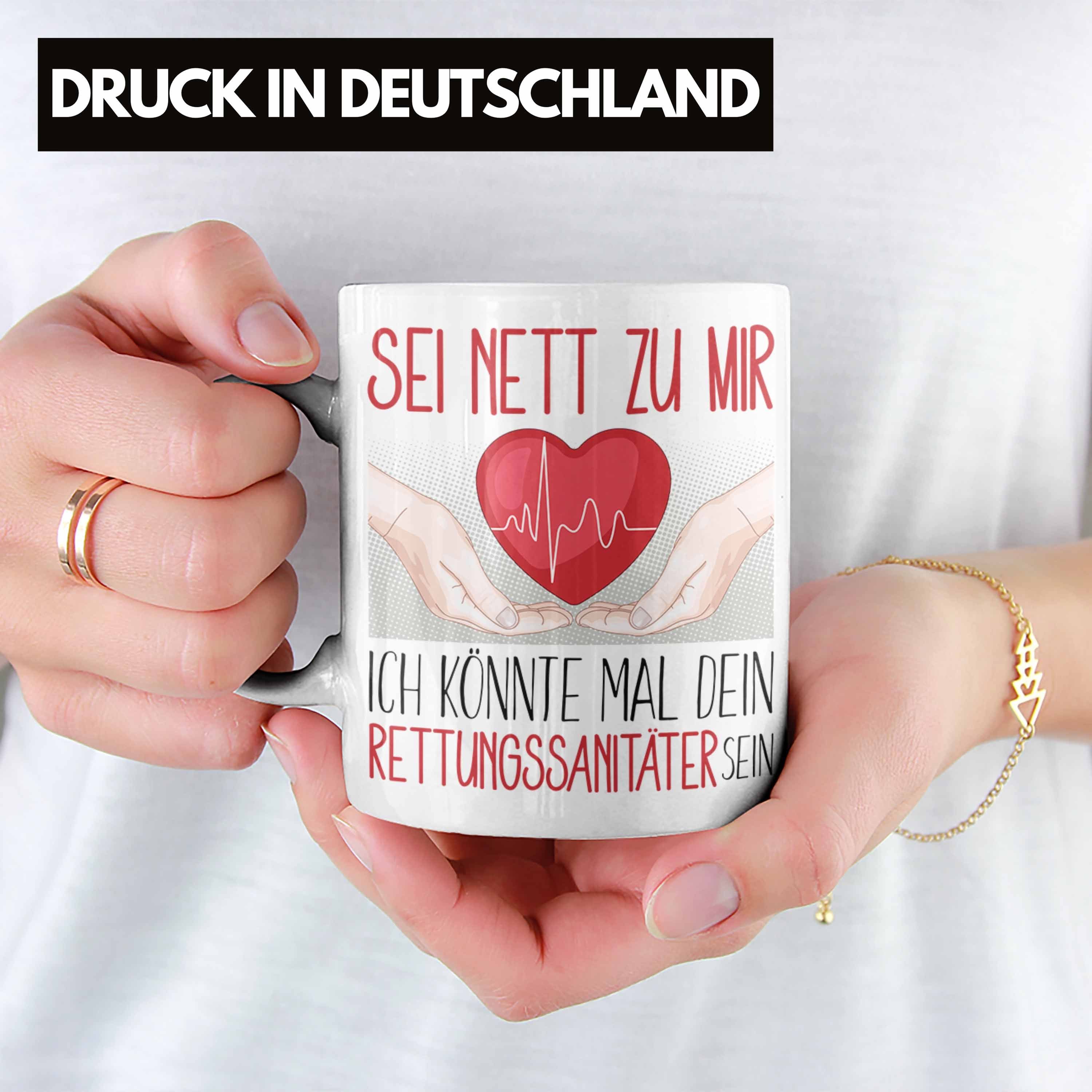 Studium Weiss Rettungsdienst Ausbildung Trendation Ges Rettungssanitäter Tasse Tasse Geschenk