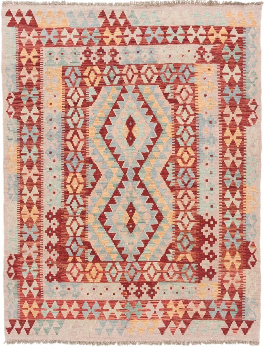Orientteppich Kelim Afghan 151x192 Handgewebter Orientteppich, Nain Trading, rechteckig, Höhe: 3 mm