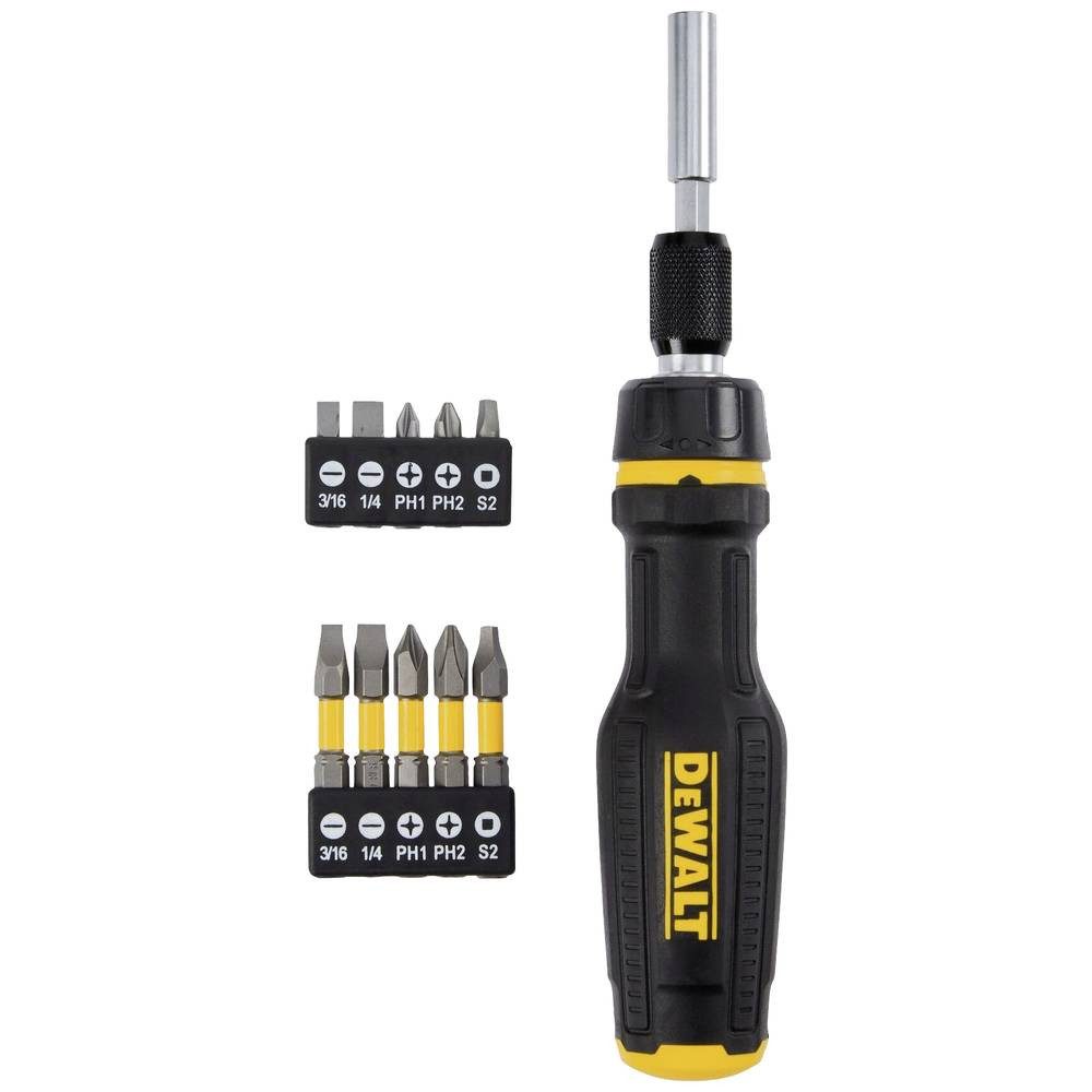 DeWalt Schraubendreher Bit-Schraubendreher mit Ratsche inkl. Bit-Set