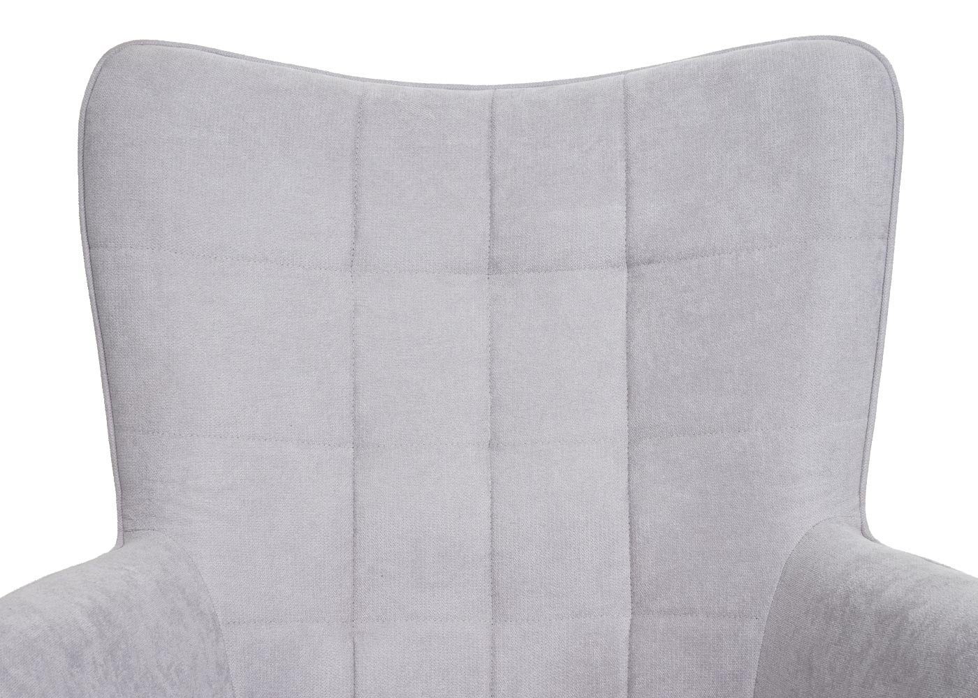 Schaukelfunktion, MCW Sitzfläche, MCW-K36, | Große Polsterung Bequeme grau grau Schaukelstuhl