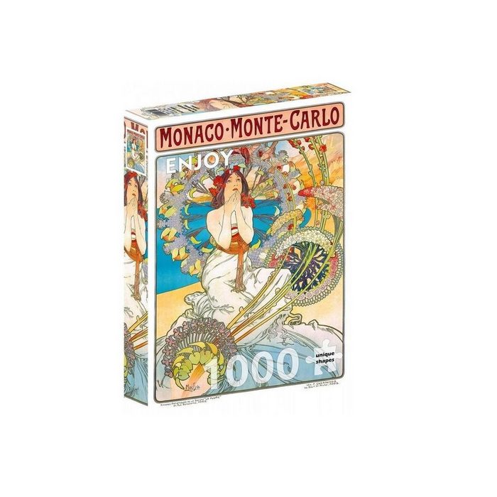 ENJOY Puzzle Puzzle ENJOY-1560 - Monaco Monte Carlo Alphonse Mucha Puzzle... Puzzleteile