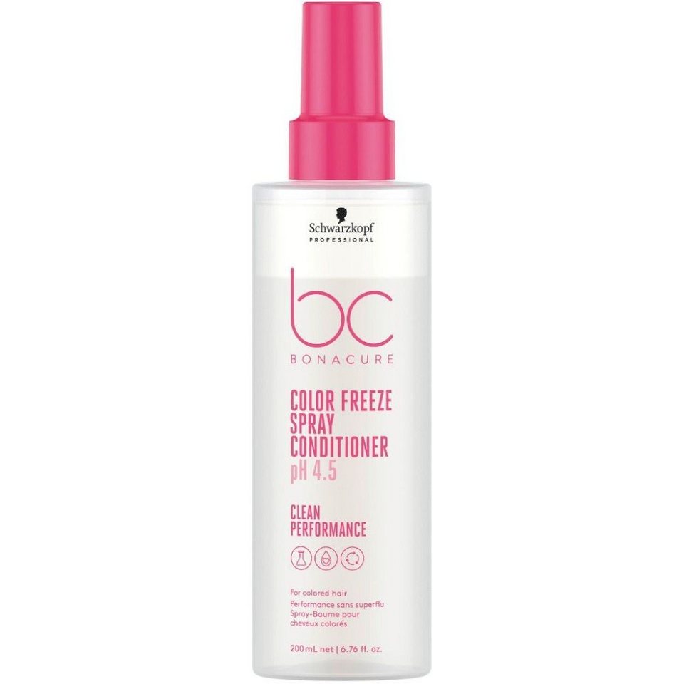 Schwarzkopf Professional Leave-in Pflege BC Color Freeze Spray Conditioner  200 ml, entwirrt sofort gefärbtes Haar