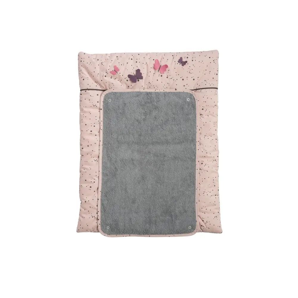 Be Be's Collection Wickelauflage 3D Schmetterlinge rosa Wickelunterlage klein 55 x 70 cm