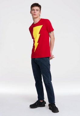 LOGOSHIRT T-Shirt Shazam Logo mit hochwertigem Print