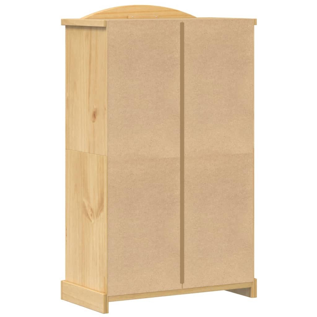 vidaXL Kleiderschrank Kleiderschrank Corona 101x52x170 cm Massivholz Kiefer