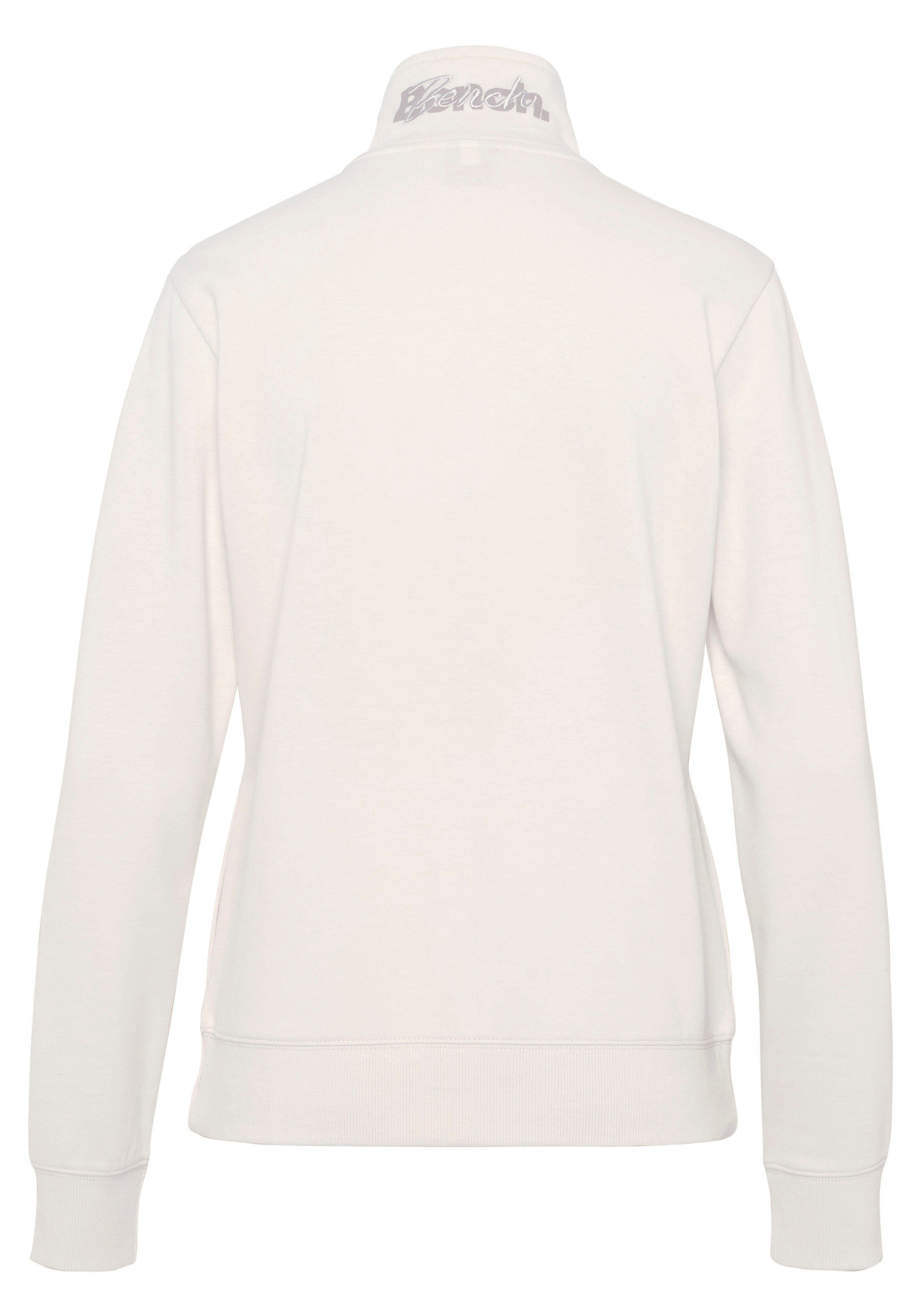 Bench. Loungewear Sweatjacke (1-tlg) mit bestickten Stehkragen, Loungeanzug