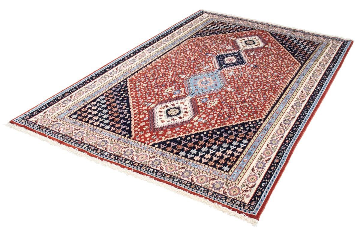 Orientteppich Ghashghai Trading, Nain rechteckig, Höhe: / Orientteppich Handgeknüpfter 140x226 mm 12 Perserteppich