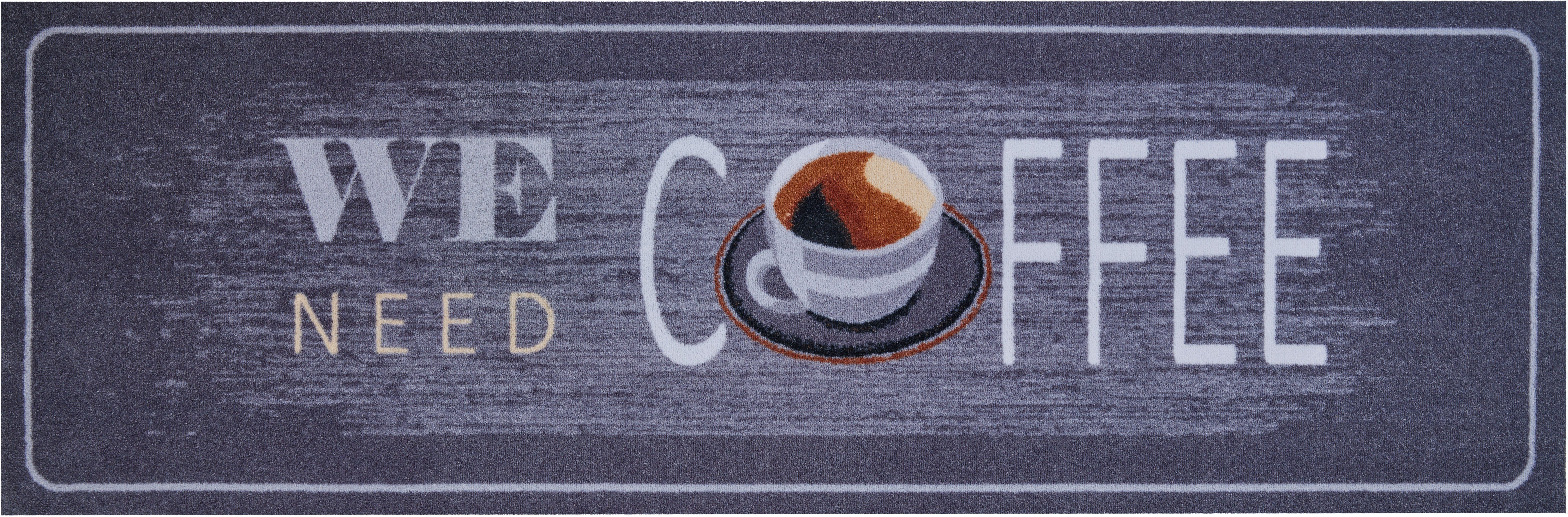 Küchenläufer Coffee, Grund, rechteckig, Höhe: 8 mm, In- und Outdoor geeignet | Kurzflor-Läufer