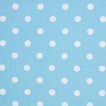 Gardine Gardinen Polka Dots & Streifen blau 2er Set 137 x 117 cm, Homescapes