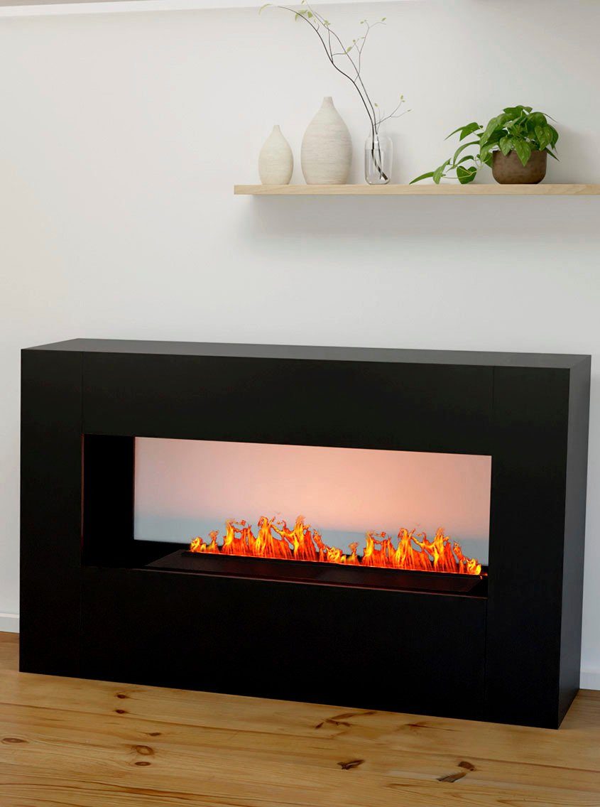 Beliebte Produkte 2024 GLOW FIRE Elektrokamin 3D Wasserdampfkamin Knistereffekt schwarz »Konsalik«, Feuer mit integriertem mit