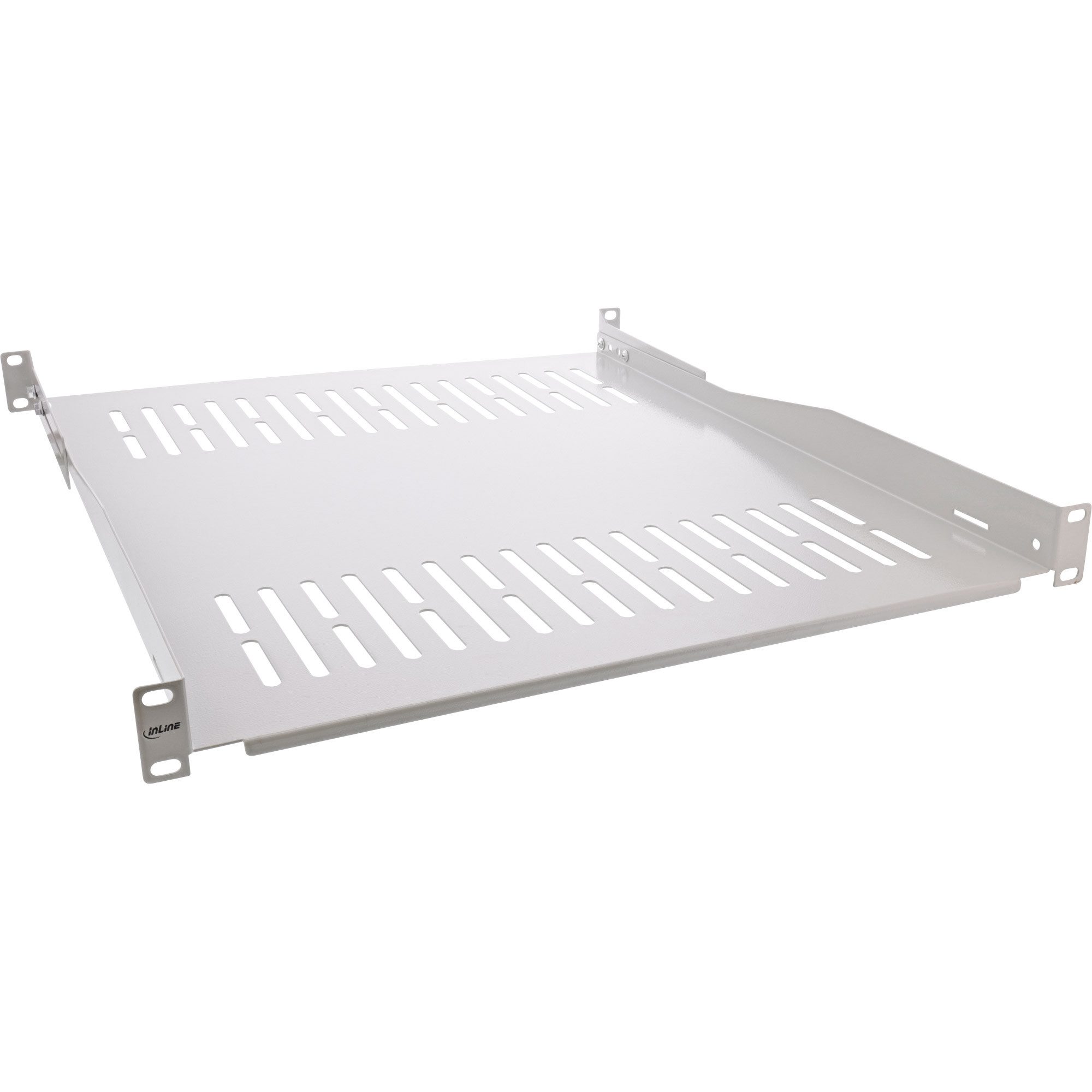 PC-Gehäuse Fachboden, 550mm, 50kg, 1HE, RAL 7035 grau