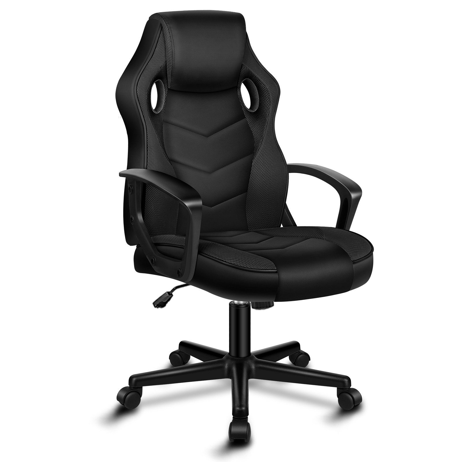 ALFORDSON Bürostuhl Racing Schreibtischstuhl, Drehbarer PC-Gaming-Stuhl (1 St), Ergonomischer, höhenverstellbarer und gepolsterter Polsterstuhl