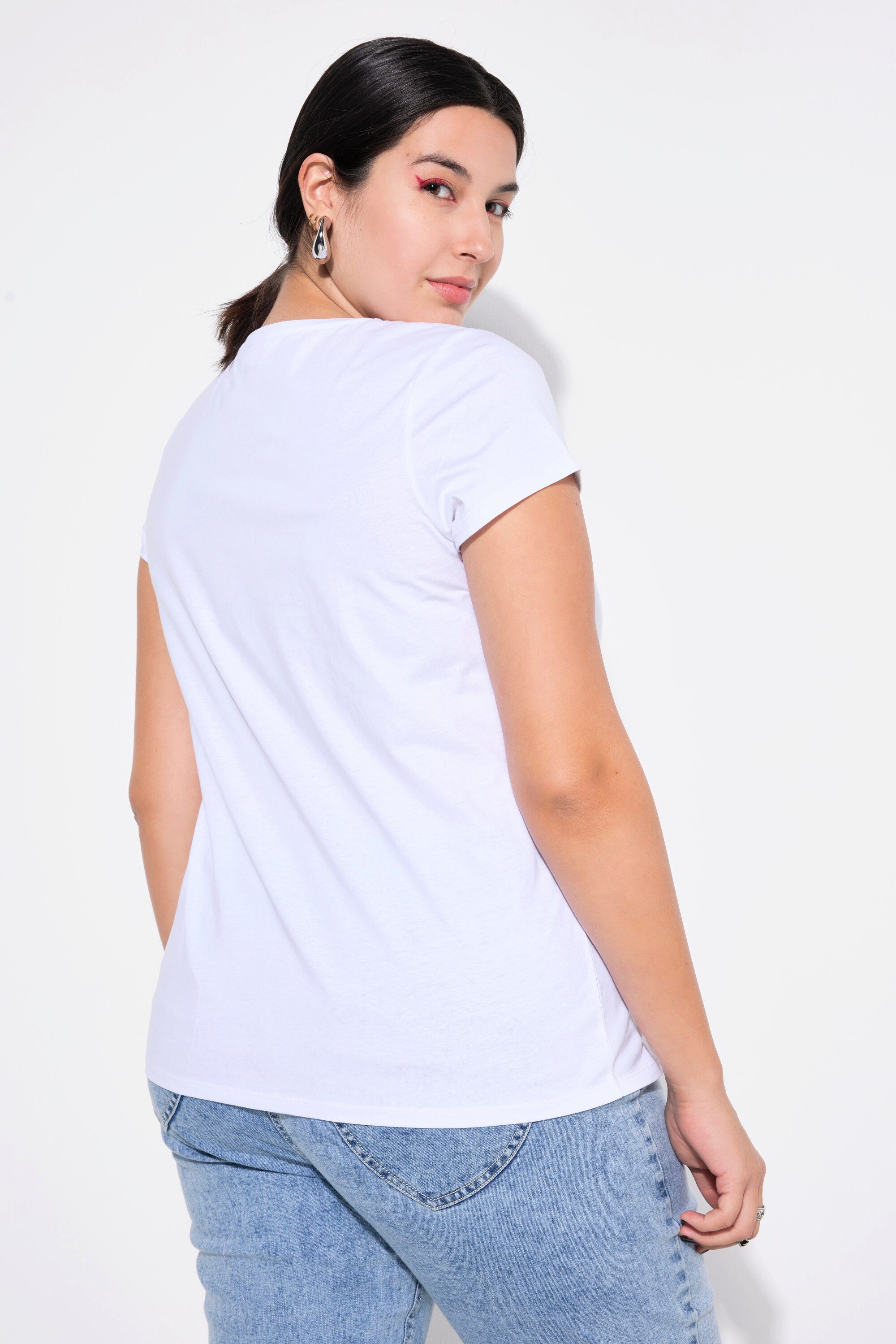 Studio Untold T-Shirt T-Shirt Classic Shape abnehmbare Zierkette
