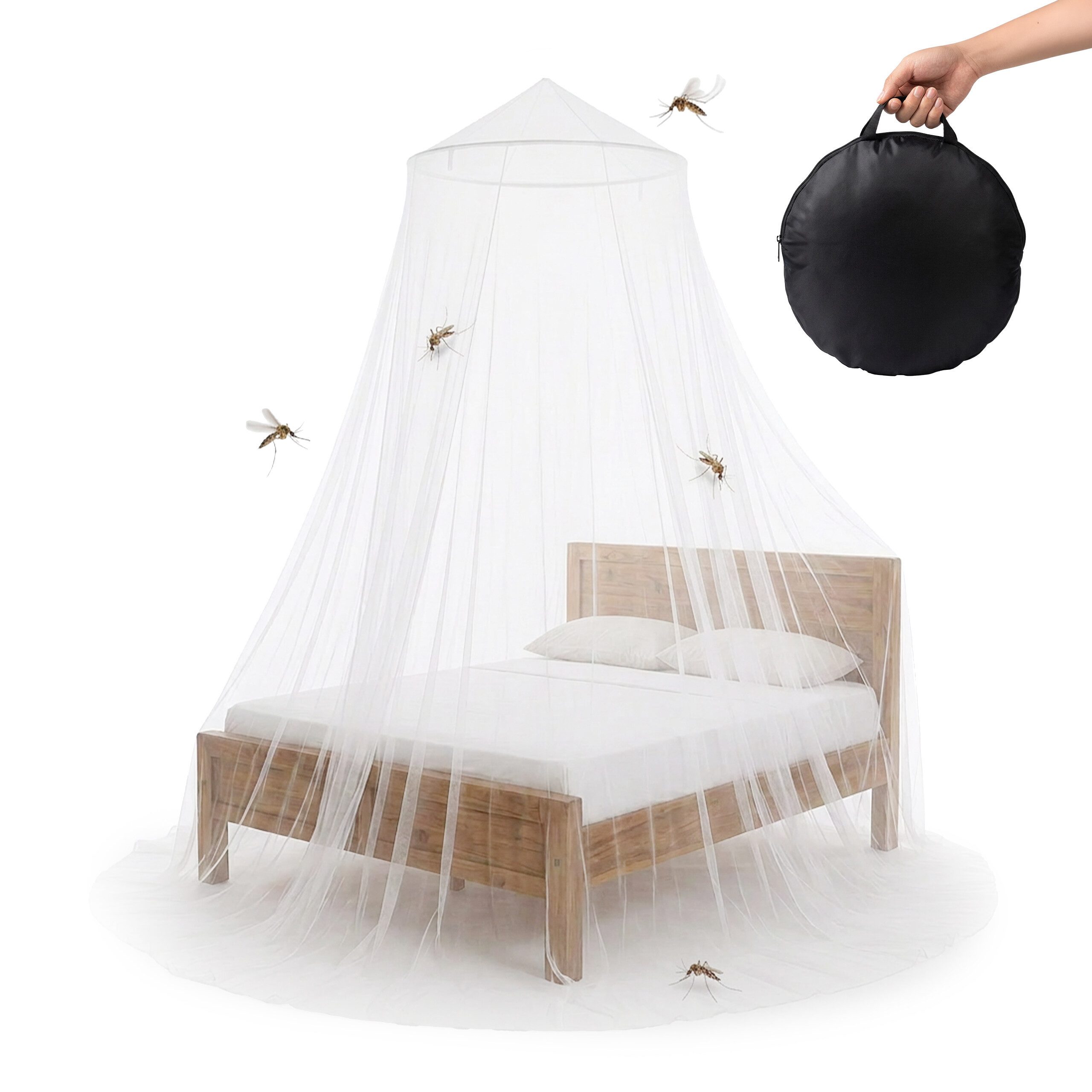 relaxdays Moskitonetz Bett 250 cm