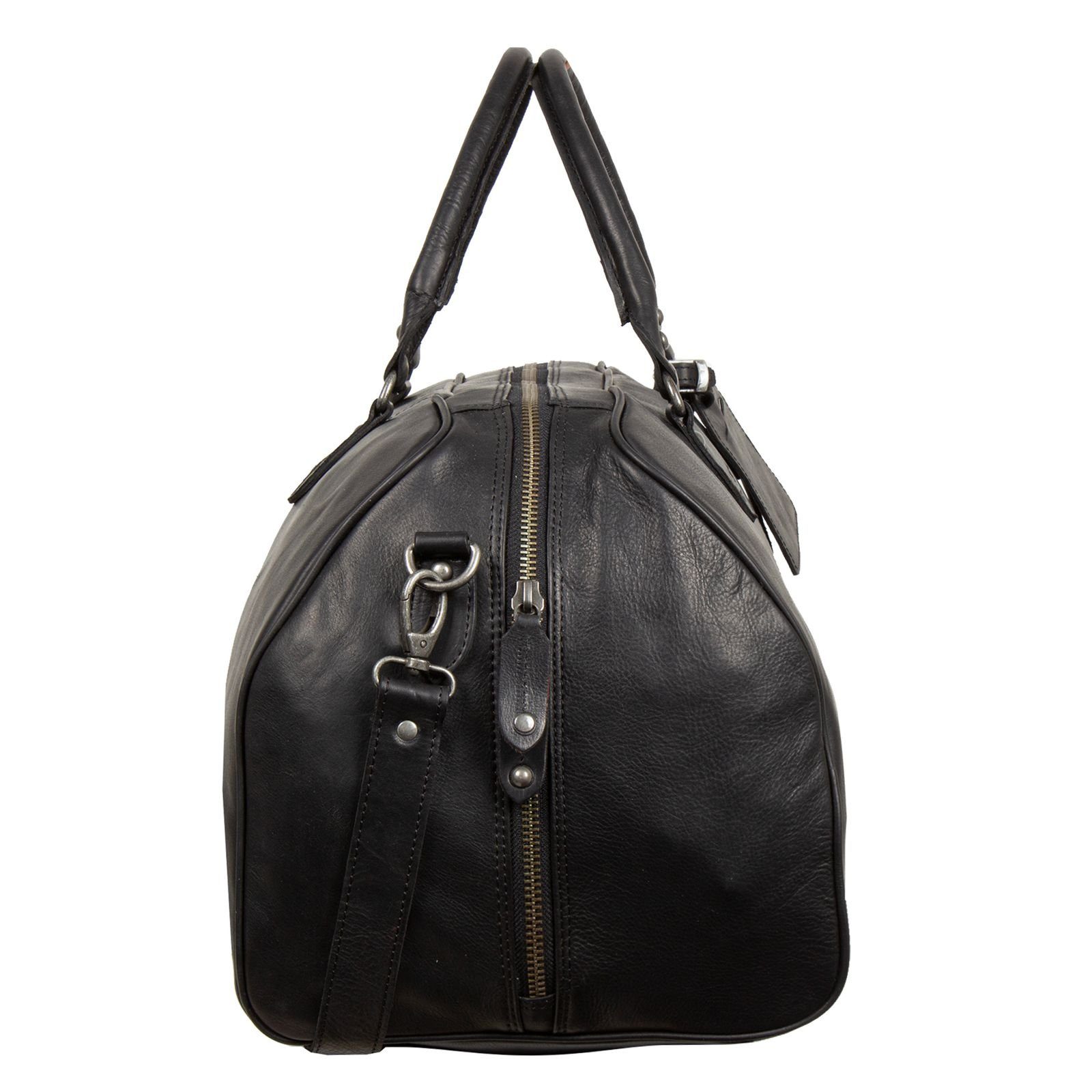 MUSTANG Reisetasche Travel Bag, aus echtem Leder