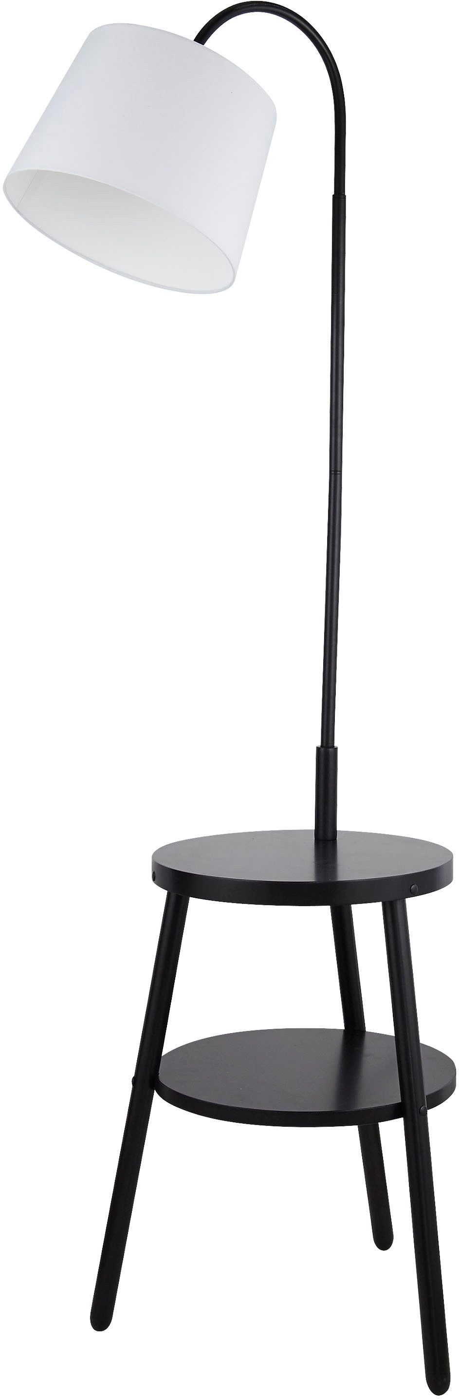 Searchlight Stehlampe Stehlampe Ridge, 1-flammig, ohne Leuchtmittel, Mit Abstelltisch